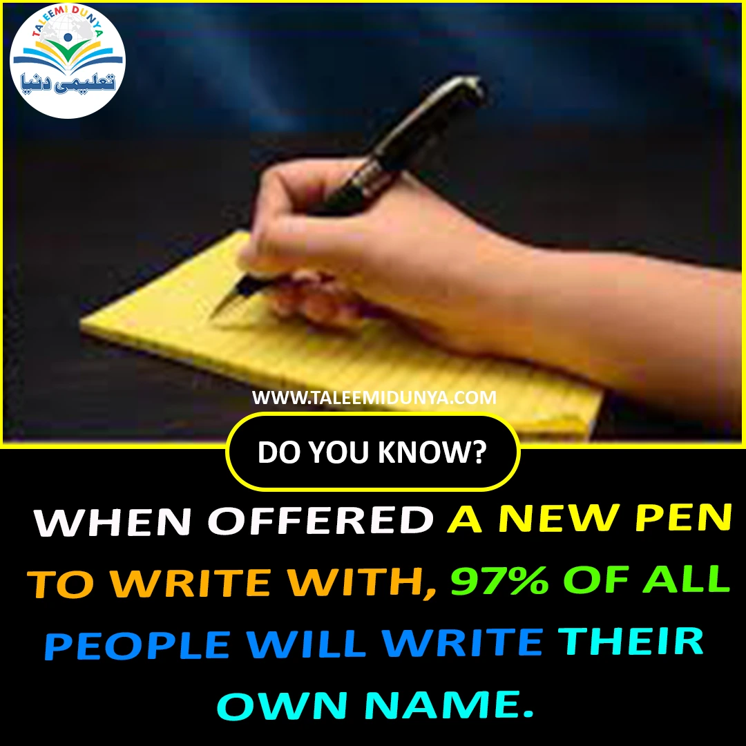 when offered a new pen